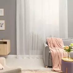 Тюль на ленте Inspire Softy 300х260 см цвет экрю