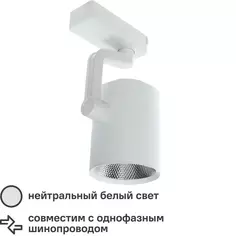 Трековый светильник светодиодный Traccia 30 Вт 12 м² цвет белый Arte Lamp