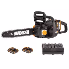 Аккумуляторная пила Worx WP370E 40 В шина 35 см АКБ и ЗУ в комплекте