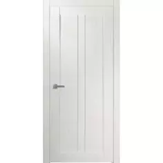 Дверь межкомнатная Челси глухая финиш-бумага ламинация цвет ясень жемчужный 60x200 см (с замком) Belwooddoors