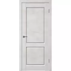Дверь межкомнатная Манxэттен 2 остеклённая ПВХ ламинация цвет лофт крем 80x200 см (с замком и петлями) VFD