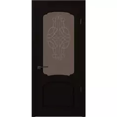 Дверь межкомнатная хелли остекленная шпон цвет венге 90x200 см Без бренда