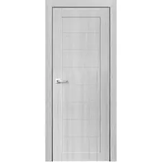 Дверь межкомнатная Тревизо глухая финиш-бумага ламинация цвет ясень дали серый 60x200 см Verda