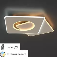 Люстра потолочная светодиодная диммируемая Ritter Brezzo 52390 1 с д/у 100 Вт 40 м² регулируемый белый свет цвет белый