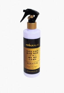 Спрей для волос Meoli парфюмированный увлажняющий несмываемый термозащита "12 в 1", 250 мл