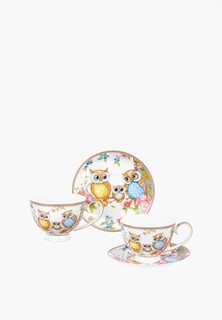 Сервиз чайный Elan Gallery 300 мл 2 шт Совушки