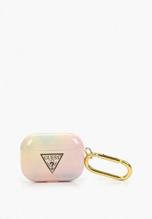 Чехол для наушников Guess Airpods, Pro, TPU case with ring TIE & DYE Pink