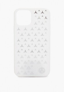 Чехол для iPhone Mercedes-Benz 12/12 Pro (6.1), PC/TPU Silver Stars White