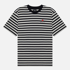 Мужская футболка Edwin Basic Stripe, цвет чёрный