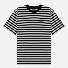 Мужская футболка Edwin Basic Stripe, цвет чёрный, размер XL