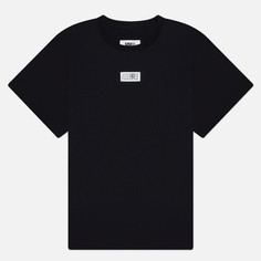 Мужская футболка Maison Margiela MM6 Logo Print, цвет чёрный, размер XL