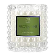 Свеча ароматическая OK BEAUTY Ароматическая СПА свеча Scented SPA Candle Frozen Pine