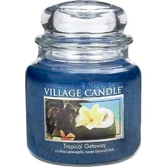 Свеча ароматическая VILLAGE CANDLE Ароматическая свеча "Tropical Getaway", средняя