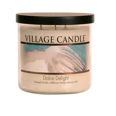 Ароматы для дома и аксессуары VILLAGE CANDLE Ароматическая свеча "Dolce Delight", стакан, маленькая