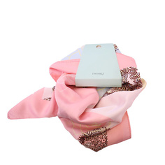 Платок TWINKLE Женский шейный платок Pink+Blue
