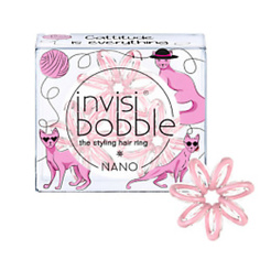 Резинка для волос INVISIBOBBLE Резинка-браслет NANO Cattitude Is Everything