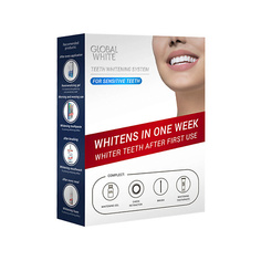 Зубная паста GLOBAL WHITE Система для отбеливания чувствительных зубов