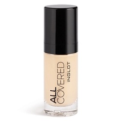 Тональные средства INGLOT Тональная основа INGLOT ALL COVERED FACE FOUNDATION