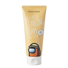 Мусс для умывания HOLIKA HOLIKA Очищающая пенка для лица Among Us Daily Fresh Rice Cleansing Foam