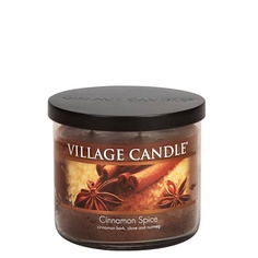 Свеча ароматическая VILLAGE CANDLE Ароматическая свеча "Cinnamon Spice", чаша, средняя