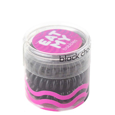 EAT MY Резинка для волос в цвете "Чёрный шоколад", мини упаковка Black Chocolate
