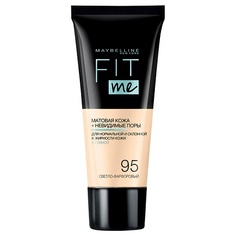 Тональное средство MAYBELLINE NEW YORK Тональный крем для лица "Fit Me", матирующий, скрывающий поры