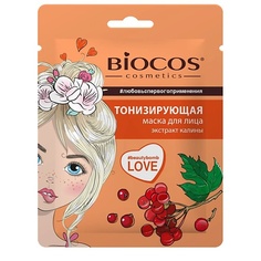 Маска для лица BIOCOS Тканевая мacка для лица Тонизирующая Toning