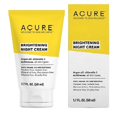 Крем для лица ACURE Ночной крем аргановое масло, хлорелла и эхинацея Brightening