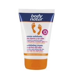 Скраб для ног BODY NATUR Крем - скраб для ног против натоптышей и мозолей Exfoliating Cream