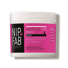 Диски для эксфолиации NIP&FAB Диски для лица ночные очищающие с салициловой кислотой Purify Fix Pads Night Nip+Fab