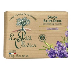 Мыло твердое LE PETIT OLIVIER Мыло экстра нежное питательное Лаванда Lavender Soap