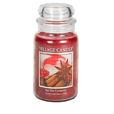 Ароматы для дома и аксессуары VILLAGE CANDLE Ароматическая свеча "Red Hot Cinnamon", большая