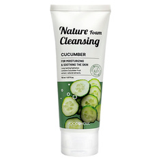 Мусс для умывания FOODAHOLIC Пенка для умывания с экстрактом огурца Nature Foam Cleansing Cucumber