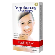 Полоски для носа PUREDERM Полоски для глубокого очищения пор лица Face Deep Cleansing Strips