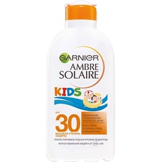 Солнцезащитное молочко для тела GARNIER Детское солнцезащитное молочко для тела увлажняющее, водостойкое, гипоаллергенное Kids Ambre Solaire SPF 30