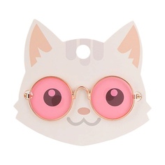 Галстук FRIEND OF MINE Аксессуар для кошек и собак PINK GLASSES #FOM_imabarbygirl