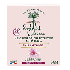 Крем для лица LE PETIT OLIVIER Гель-крем для лица дневной с цветками миндального дерева Защита от агрессивных факторов окружающей среды Fleur dAmandier Gel-Crème