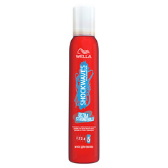 WELLA Shockwaves Мусс для укладки волос Ultra Strong Hold суперсильной фиксации