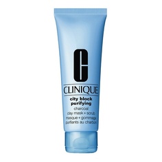 Маска для лица CLINIQUE Маска-скраб для глубокого очищения кожи, City Block Purifying Charcoal Clay Mask + Scrub