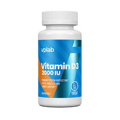 Таблетка VPLAB Витамин Д3 2000 МЕ в капсуле для иммунитета