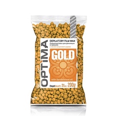 Воск для депиляции DEPILTOUCH PROFESSIONAL Воск пленочный для депиляции в гранулах Optima Gold Depilatory Film Wax