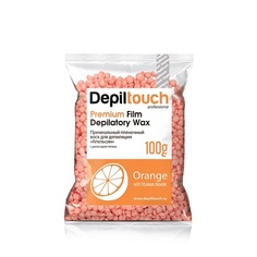 Воск для депиляции DEPILTOUCH PROFESSIONAL Воск пленочный премиальный Premium Film Depilatory Wax Orange