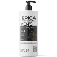 EPICA PROFESSIONAL Шампунь для волос и тела 3в1 универсальный мужской Mens