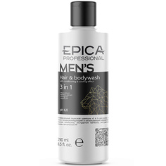 EPICA PROFESSIONAL Шампунь для волос и тела 3в1 универсальный мужской Mens