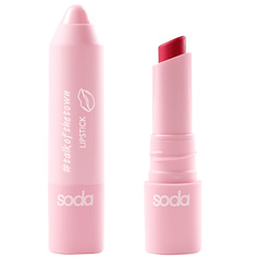 Помада для губ SODA LIPSTICK #talkofthetown Сатиновая помада в стике So.Da