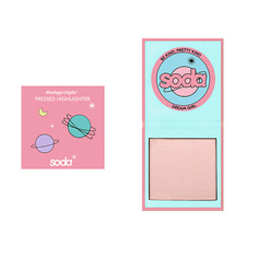 Хайлайтер для лица SODA PRESSED HIGHLIGHTER #babygethigher Хайлайтер прессованный So.Da