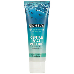 Гель для умывания CONSLY Гель для деликатного очищения отшелушивающий Gentle Face Peeling With Hyaluronic Acid And Agave