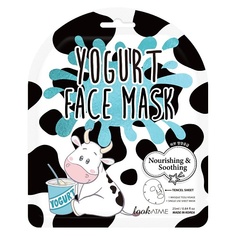 LOOK AT ME Маска для лица тканевая с йогуртом Yogurt Face Mask