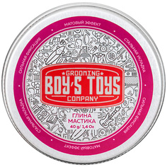 Уход за мужскими волосами BOYS TOYS Глина для укладки волос высокой фиксации с низким уровнем блеска Мастика