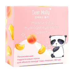 Патчи для глаз ЛЭТУАЛЬ DEAR MOLLY Гидрогелевые патчи для области вокруг глаз "персик" Moisturizing Hydrogel Eye Patch Peach